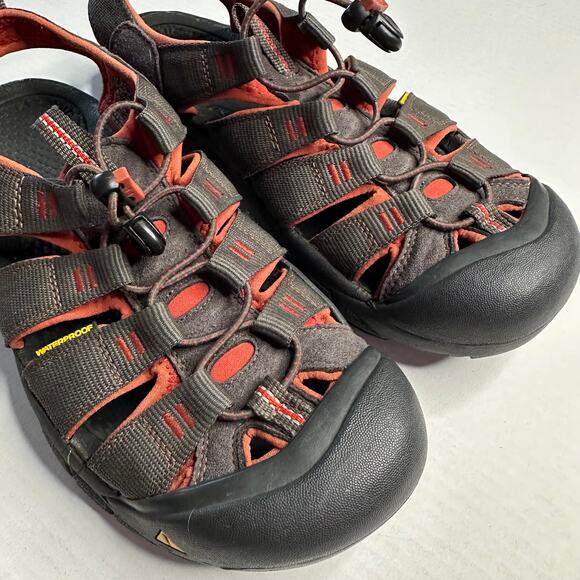 Men\'s Sz 9.5 KEEN Newport H2 Sandals Orange Brown Water Hiking Adventure Outdoor main image 9